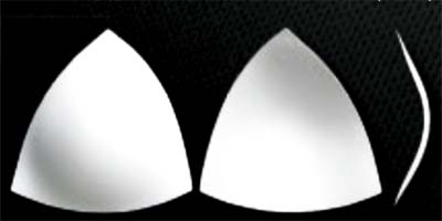 Háromszögletű puha melltartó kosár 55,60,65,70,75  méretekben. - WHITE (feh�r)